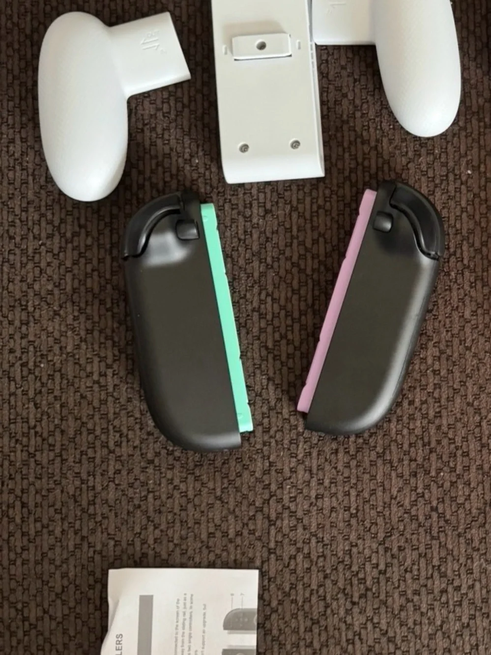 NS2 joy-cons Blue&Orange with generic NS2 game grip comes in different colors